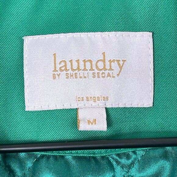 Laundry by Shelli Segal Green Moto Jacket – Size Medium - Picture 5 of 9